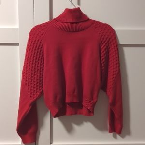 Anthropologie BB Dakota Cropped Turtleneck Sweater, size Small
